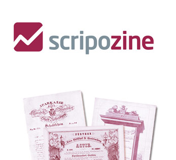 Logo Scripozine Scripophily