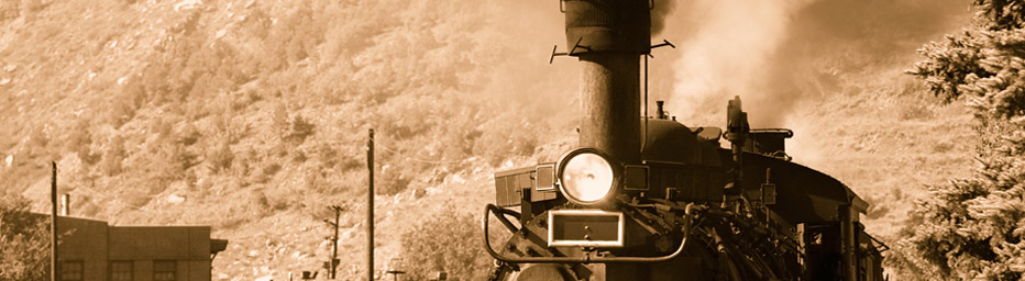 Train with steam loco